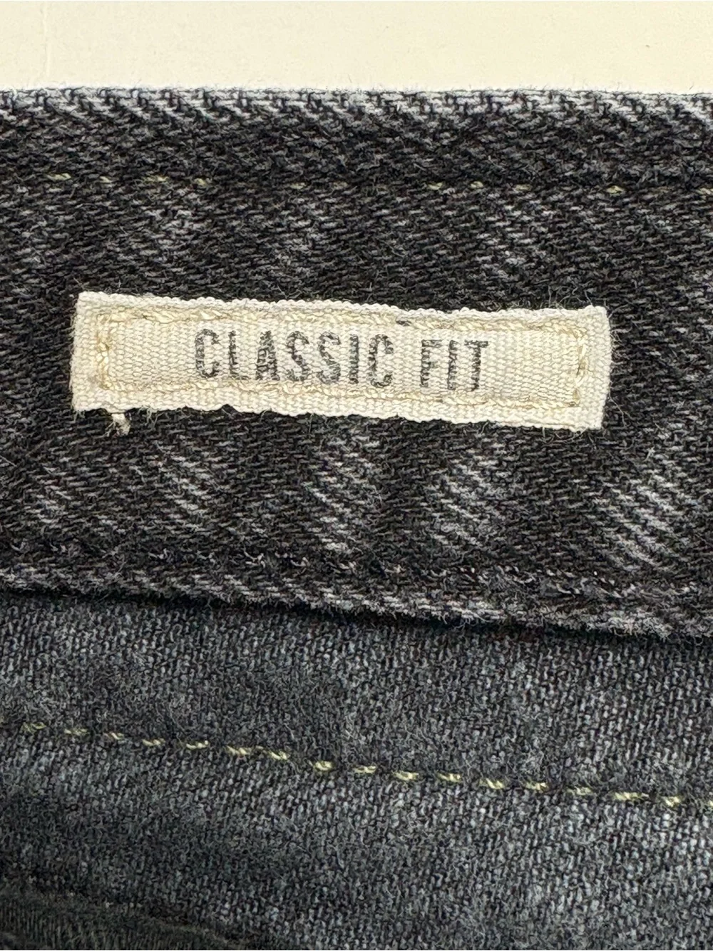 Todd Snyder Black Faded Wash Classic Fit Straight Jeans 38x32 Button Fly